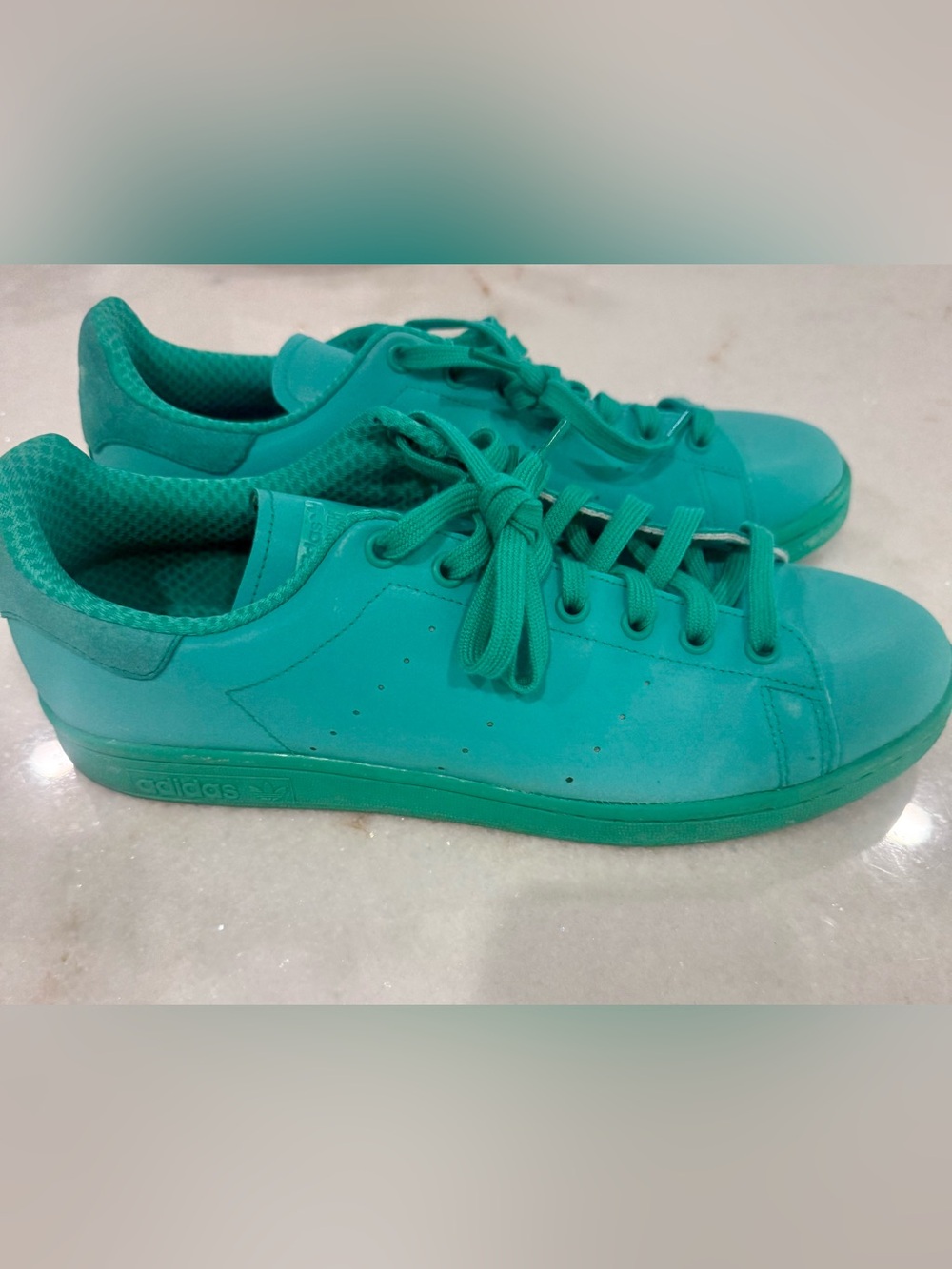 ADIDAS ORIGINALS STAN SMITH ADICOLOR REFELCTIVE GREEN Size 11.5 - Picture 7 of 11